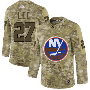 Impressive Adidas Islanders #27 Anders Lee Camo Authentic Stitched NHL Jersey perfect for game days