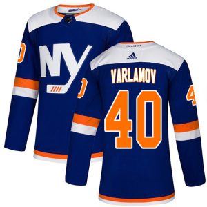 Unique Adidas Islanders #40 Semyon Varlamov Blue Alternate Authentic Stitched NHL Jersey for ultimate sports enthusiasts