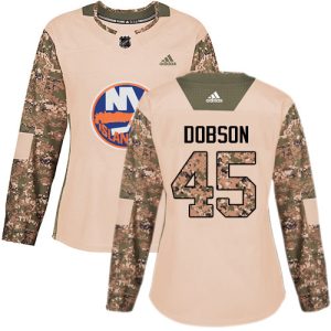 Impressive Adidas Islanders #45 Noah Dobson Camo Authentic 2017 Veterans Day Women's Stitched NHL Jersey to show your team spirit