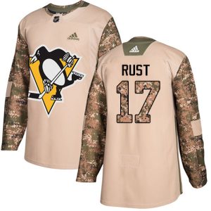 Amazing Adidas Penguins #17 Bryan Rust Camo Authentic 2017 Veterans Day Stitched NHL Jersey for ultimate sports enthusiasts