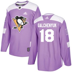 Sleek Adidas Penguins #18 Alex Galchenyuk Purple Authentic Fights Cancer Stitched NHL Jersey a must - have for collectors
