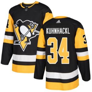 Unique Adidas Penguins #34 Tom Kuhnhackl Black Home Authentic Stitched NHL Jersey for ultimate sports enthusiasts