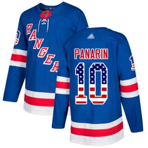 Fantastic Adidas Rangers #10 Artemi Panarin Royal Blue Home Authentic USA Flag Stitched Youth NHL Jersey perfect for game days