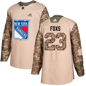 Fantastic Adidas Rangers #23 Adam Foxs Camo Authentic 2017 Veterans Day Stitched Youth NHL Jersey for die - hard hockey fans