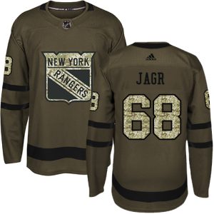 Amazing Adidas Rangers #68 Jaromir Jagr Green Salute to Service Stitched NHL Jersey a must - have for collectors