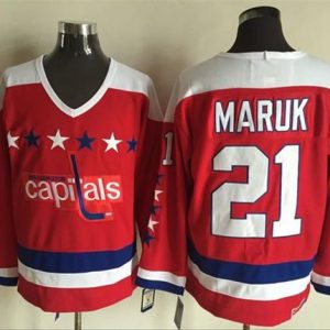 Stylish Capitals #21 Dennis Maruk Red Alternate CCM Throwback Stitched NHL Jersey for ultimate sports enthusiasts