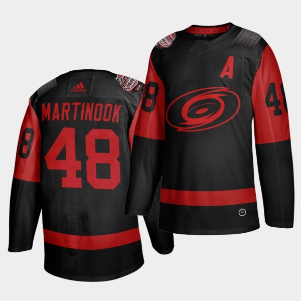 Stunning Carolina Hurricanes #48 Jordan Martinook Black Men's 2021 Stadium Series Outdoor Game Jersey a must - have for collectors