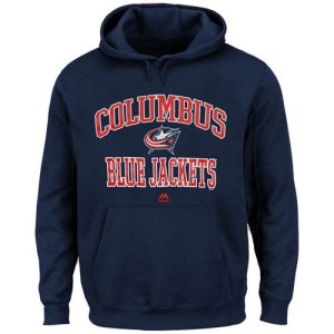 Unique Columbus Blue Jackets Majestic Heart & Soul Hoodie Navy Blue for die - hard hockey fans