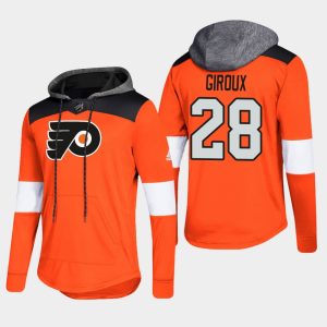 Gorgeous Flyers #28 Claude Giroux Orange 2018 Pullover Platinum Hoodie perfect for game days