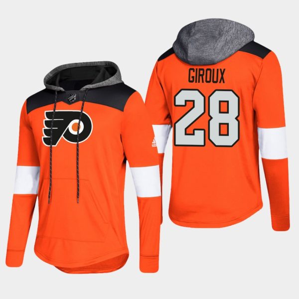 Gorgeous Flyers #28 Claude Giroux Orange 2018 Pullover Platinum Hoodie perfect for game days