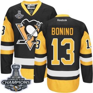 Amazing Penguins #13 Nick Bonino Black Alternate 2017 Stanley Cup Finals Champions Stitched NHL Jersey for ultimate sports enthusiasts