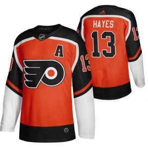 Fantastic Philadelphia Flyers #13 Kevin Hayes Orange Men's Adidas 2020 21 Reverse Retro Alternate NHL Jersey to complete your fan gear collection