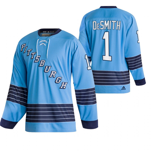 Gorgeous Pittsburgh Penguins #1 Casey Desmith Adidas Men's NHL Light Blue Team Classics Authentic Jersey to stand out at the arena