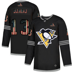 Amazing Pittsburgh Penguins #13 Brandon Tanev Adidas Men's Black USA Flag Limited NHL Jersey to show your team spirit