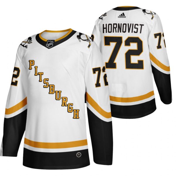 Gorgeous Pittsburgh Penguins #72 Patric Hornqvist White Men's Adidas 2020 21 Reverse Retro Alternate NHL Jersey to show your team spirit