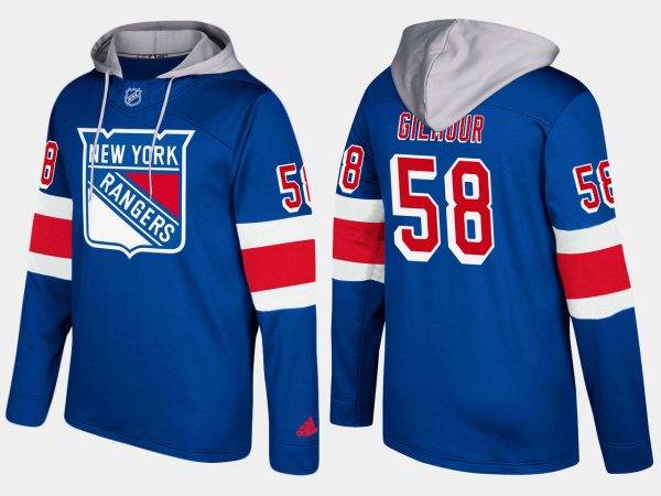 Fantastic Rangers #58 John Gilmour Blue Name And Number Hoodie perfect for game days