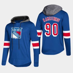 Unique Rangers #93 Mika Zibanejad Blue 2018 Pullover Platinum Hoodie to complete your fan gear collection