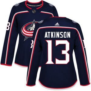 Fantastic Adidas Blue Jackets #13 Cam Atkinson Navy Blue Home Authentic Women's Stitched NHL Jersey perfect for game days