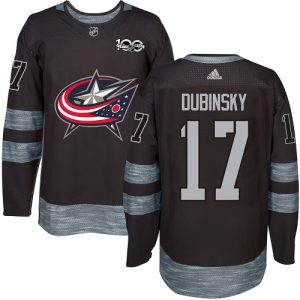Impressive Adidas Blue Jackets #17 Brandon Dubinsky Black 1917 2017 100th Anniversary Stitched NHL Jersey for die - hard hockey fans