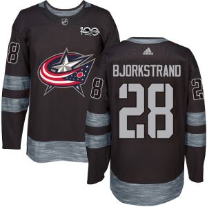Sleek Adidas Blue Jackets #28 Oliver Bjorkstrand Black 1917 2017 100th Anniversary Stitched NHL Jersey a must - have for collectors