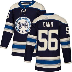 Amazing Adidas Blue Jackets #56 Marko Dano Navy Alternate Authentic Stitched NHL Jersey to show your team spirit
