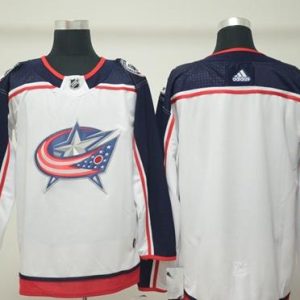 Amazing Adidas Blue Jackets Blank White Road Authentic Stitched NHL Jersey a must - have for collectors