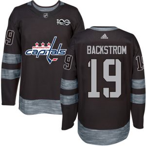 Fantastic Adidas Capitals #19 Nicklas Backstrom Black 1917 2017 100th Anniversary Stitched NHL Jersey to show your team spirit