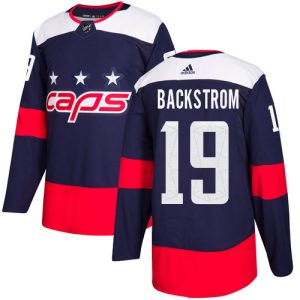 Gorgeous Adidas Capitals #19 Nicklas Backstrom Navy Authentic 2018 Stadium Series Stitched Youth NHL Jersey to show your team spirit