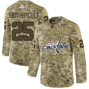 Fantastic Adidas Capitals #25 Devante Smith Pelly Camo Authentic Stitched NHL Jersey to stand out at the arena