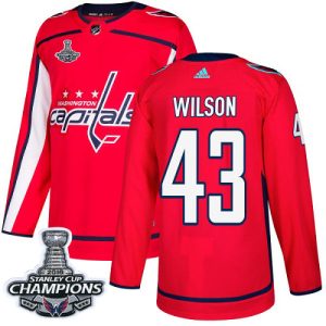 Unique Adidas Capitals #43 Tom Wilson Red Home Authentic Stanley Cup Final Champions Stitched NHL Jersey perfect for game days