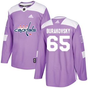 Stunning Adidas Capitals #65 Andre Burakovsky Purple Authentic Fights Cancer Stitched NHL Jersey for die - hard hockey fans