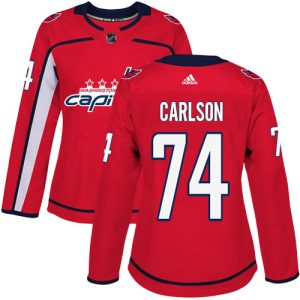 Unique Adidas Capitals #74 John Carlson Red Home Authentic Women's Stitched NHL Jersey a must - have for collectors
