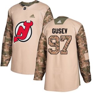 Sleek Adidas Devils #97 Nikita Gusev Camo Authentic 2017 Veterans Day Stitched Youth NHL Jersey perfect for game days