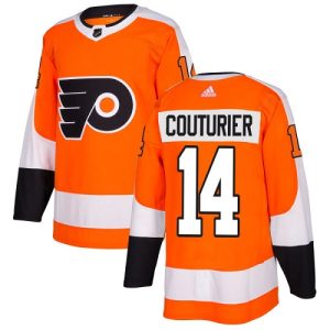 Stunning Adidas Flyers #14 Sean Couturier Orange Home Authentic Stitched NHL Jersey for die - hard hockey fans