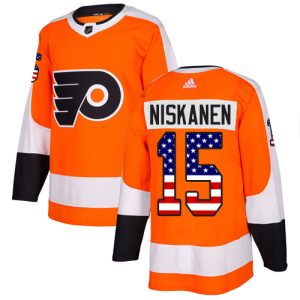 Stunning Adidas Flyers #15 Matt Niskanen Orange Home Authentic USA Flag Stitched NHL Jersey a must - have for collectors