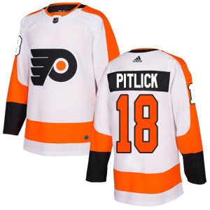 Unique Adidas Flyers #18 Tyler Pitlick White Road Authentic Stitched NHL Jersey to complete your fan gear collection