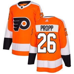 Sleek Adidas Flyers #26 Brian Propp Orange Home Authentic Stitched NHL Jersey to stand out at the arena
