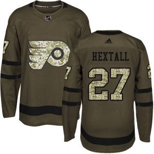 Stylish Adidas Flyers #27 Ron Hextall Green Salute to Service Stitched NHL Jersey perfect for game days