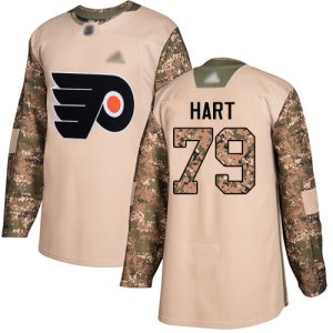 Stylish Adidas Flyers #79 Carter Hart Camo Authentic 2017 Veterans Day Stitched NHL Jersey to complete your fan gear collection