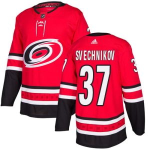 Fantastic Adidas Hurricanes #37 Andrei Svechnikov Red Home Authentic Stitched Youth NHL Jersey for ultimate sports enthusiasts