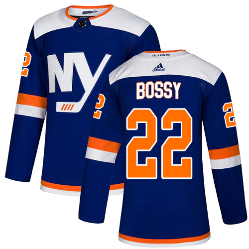 Stylish Adidas Islanders #22 Mike Bossy Blue Authentic Alternate Stitched NHL Jersey for ultimate sports enthusiasts