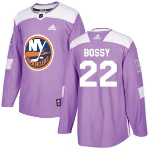 Stylish Adidas Islanders #22 Mike Bossy Purple Authentic Fights Cancer Stitched Youth NHL Jersey a must - have for collectors