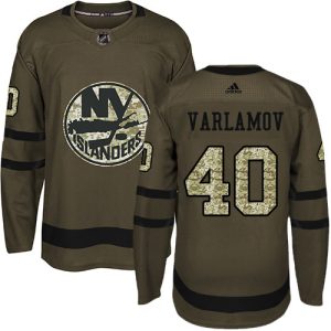 Amazing Adidas Islanders #40 Semyon Varlamov Green Salute to Service Stitched NHL Jersey a must - have for collectors