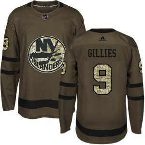 Sleek Adidas Islanders #9 Clark Gillies Green Salute to Service Stitched NHL Jersey to show your team spirit