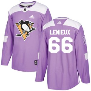 Stylish Adidas Penguins #66 Mario Lemieux Purple Authentic Fights Cancer Stitched Youth NHL Jersey for ultimate sports enthusiasts
