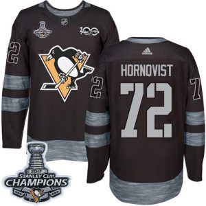 Impressive Adidas Penguins #72 Patric Hornqvist Black 1917 2017 100th Anniversary Stanley Cup Finals Champions Stitched NHL Jersey for ultimate sports enthusiasts