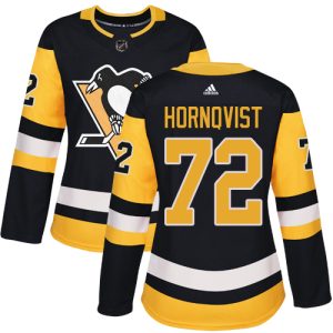 Stylish Adidas Penguins #72 Patric Hornqvist Black Home Authentic Women's Stitched NHL Jersey for ultimate sports enthusiasts