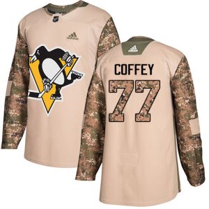 Impressive Adidas Penguins #77 Paul Coffey Camo Authentic 2017 Veterans Day Stitched NHL Jersey to complete your fan gear collection