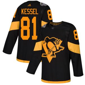 Stylish Adidas Penguins #81 Phil Kessel Black Authentic 2019 Stadium Series Women's Stitched NHL Jersey perfect for game days