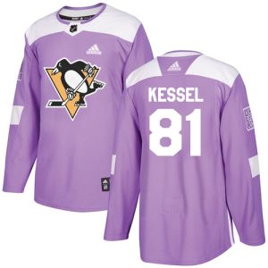Stunning Adidas Penguins #81 Phil Kessel Purple Authentic Fights Cancer Stitched Youth NHL Jersey to stand out at the arena